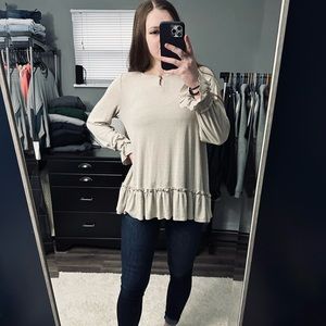 Long Sleeve Detailed Blouse